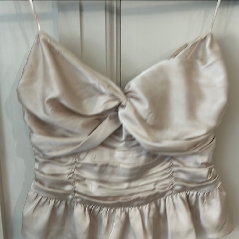 Express Gold Sleeveless Camisole with Tie Front